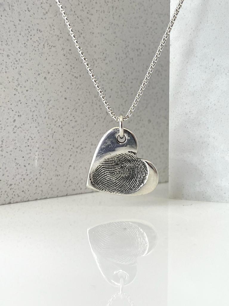 Silver Fingerprint Necklace