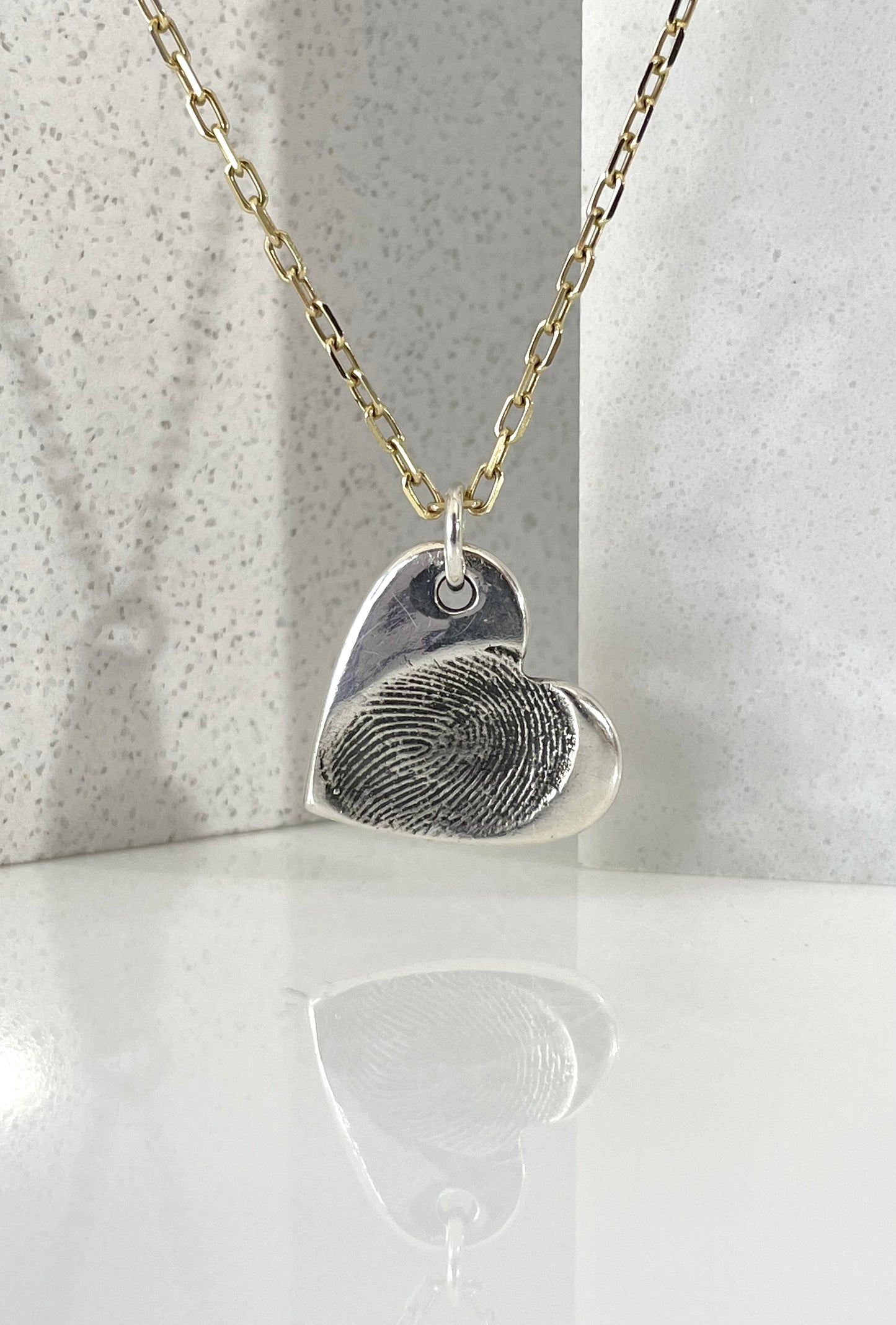 Silver Fingerprint Necklace