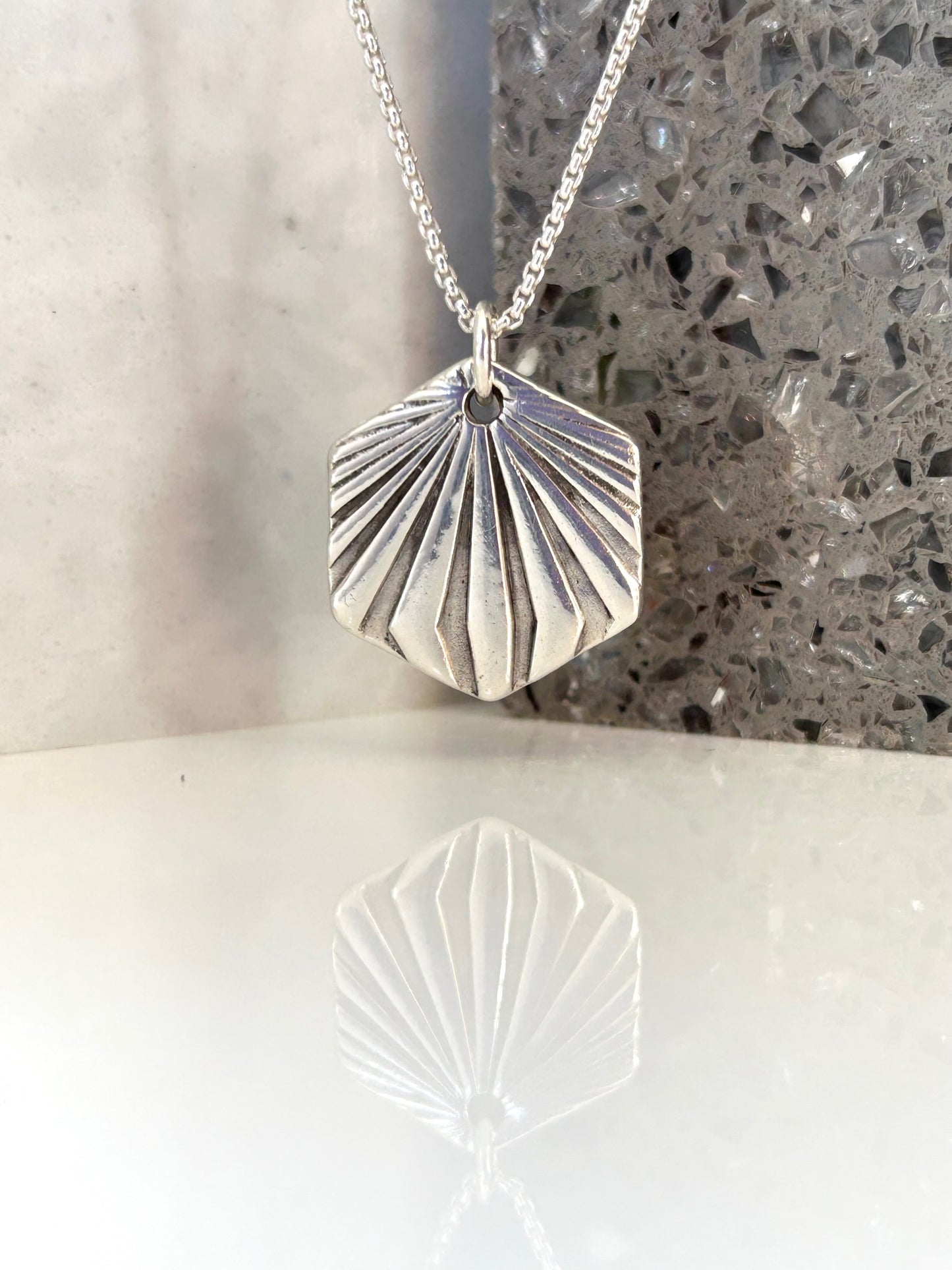 Silver Starburst Necklace