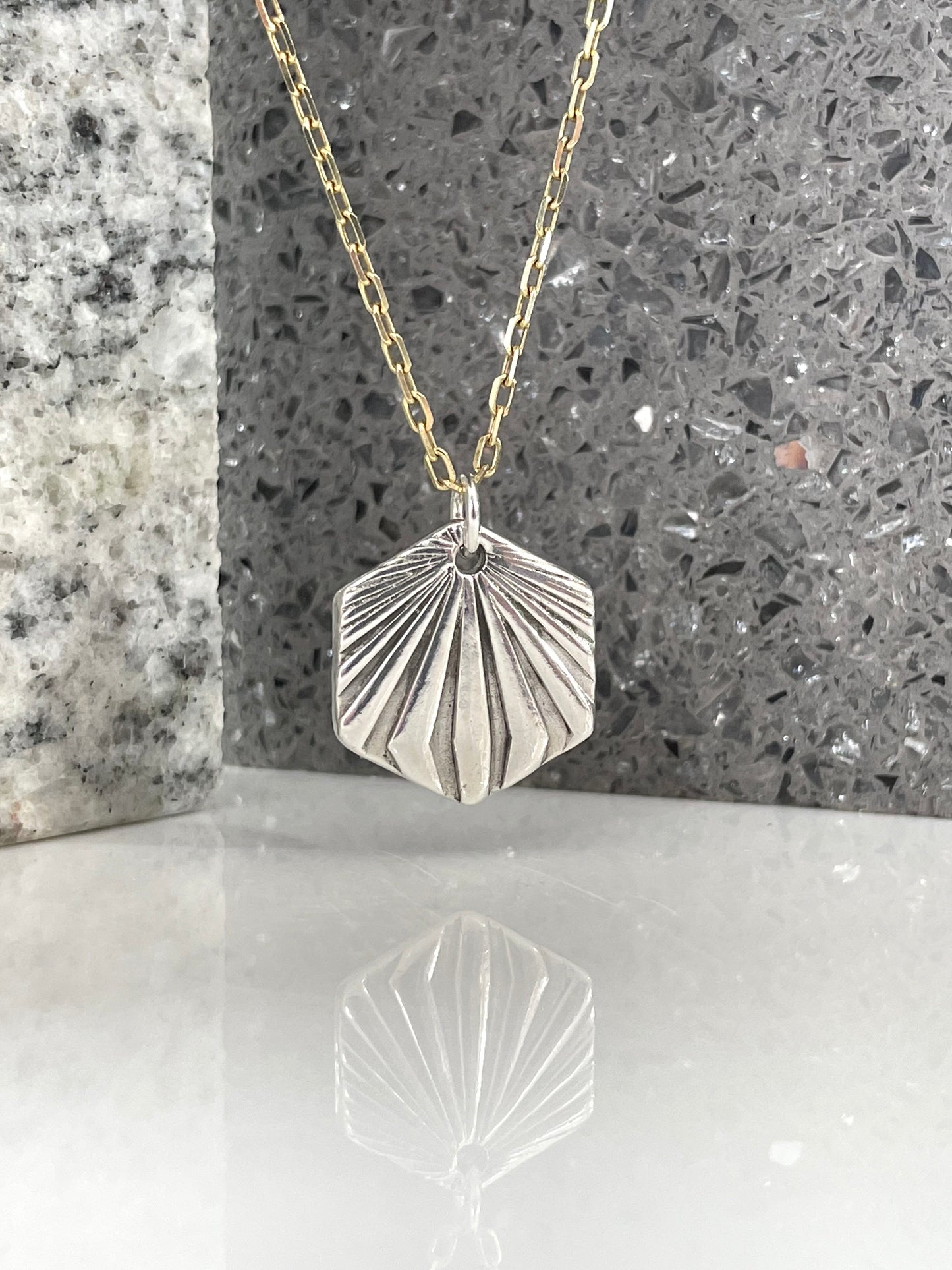 Silver Starburst Necklace