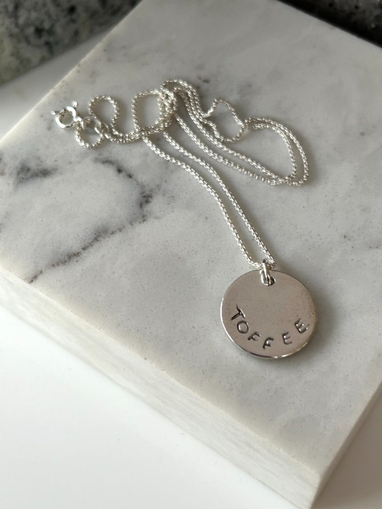 Silver Nose Print Necklace