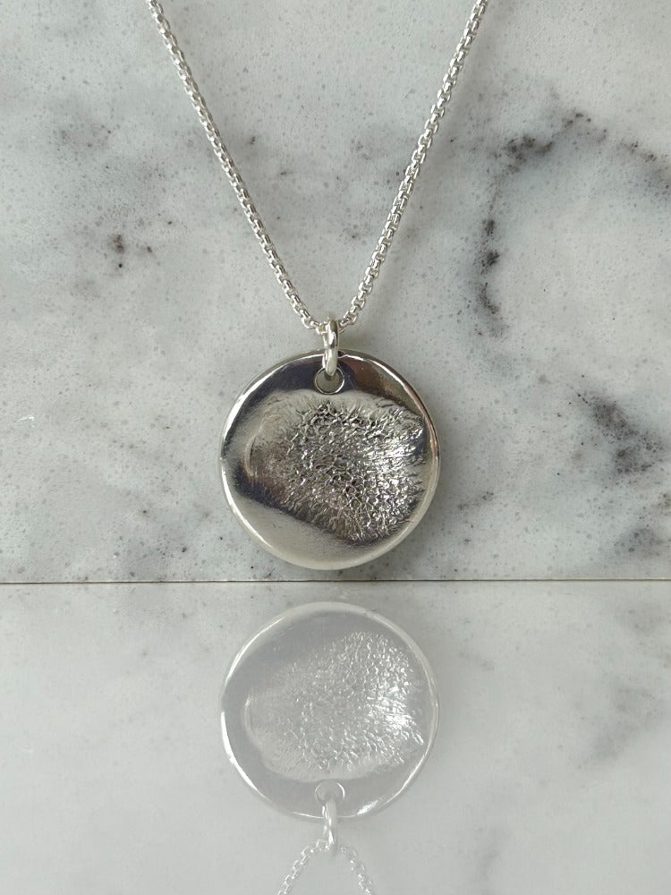 Silver Nose Print Necklace