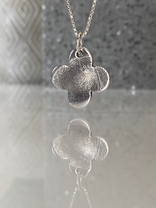 Silver Fingerprint Necklace